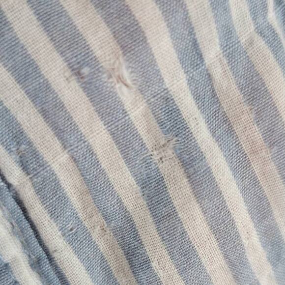 Free People Party In The Back Button Down Striped Floral Print Shirt‎ Small - Picture 6 of 6